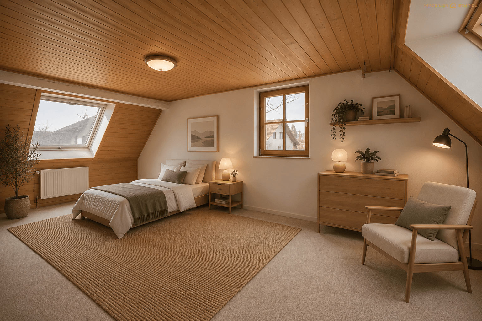 Dachgeschoss-Wohnung - nachher
